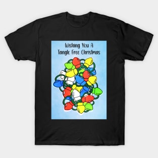 Wishing You A Tangle Free Christmas Card T-Shirt